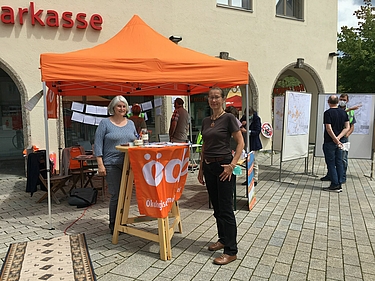 Infostand zum Brennerzulauf in Bad Aibling