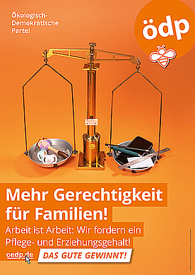 Plakat Pflege- und Erziehungsgehalt